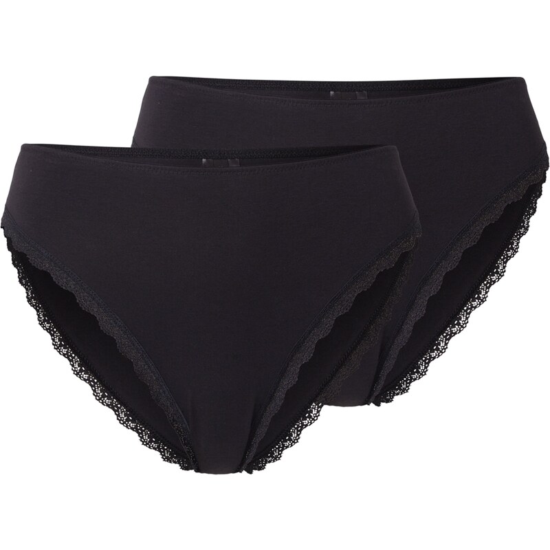 ABOUT YOU Nohavičky 2 pack Lisette Slip čierna 55912021