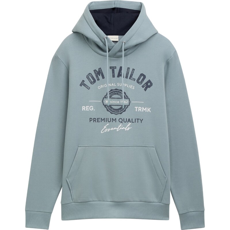 TOM TAILOR Mikina tmavomodrá / opálová / vaječná škrupina 56270334