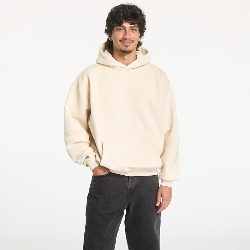 Mikina Karl Kani Small Signature Essential OS Hoodie Light Sand S 55916079
