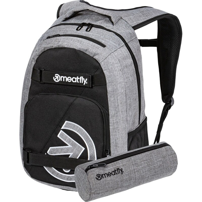 Meatfly batoh Exile - Black / Grey Heather - 24 L + PENÁL ZDARMA 56291175