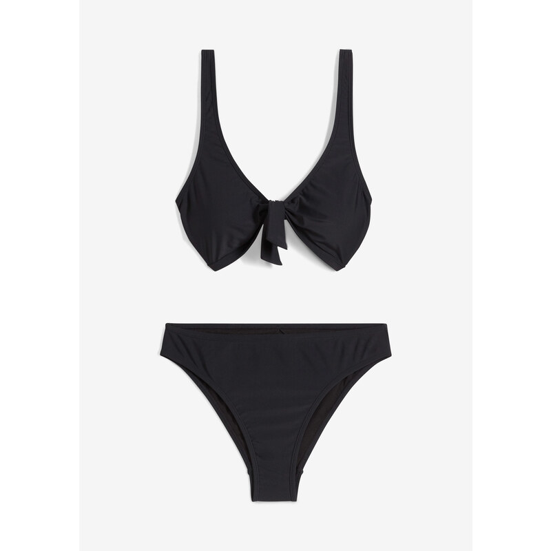 bonprix Bikiny (2-dielne) so šnúrkami na zaviazanie, farba čierna 56002612