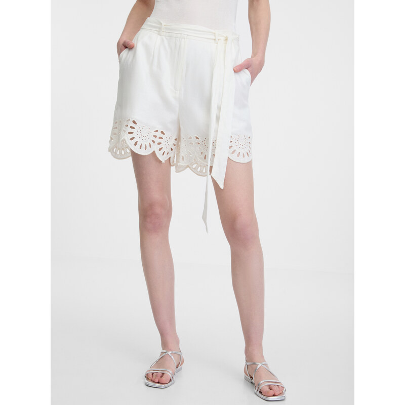 Orsay White Womens Shorts - Womens 56005663