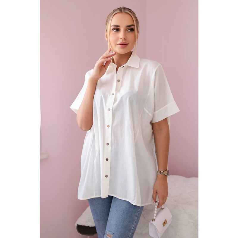 Bavlnená košeľa Darcy s krátkym rukávom 66054544