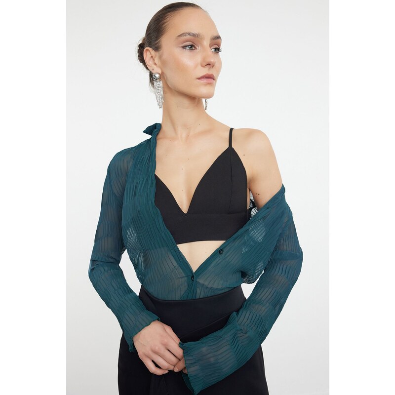 Dámsky Crop Top Trendyol Saks 28941489