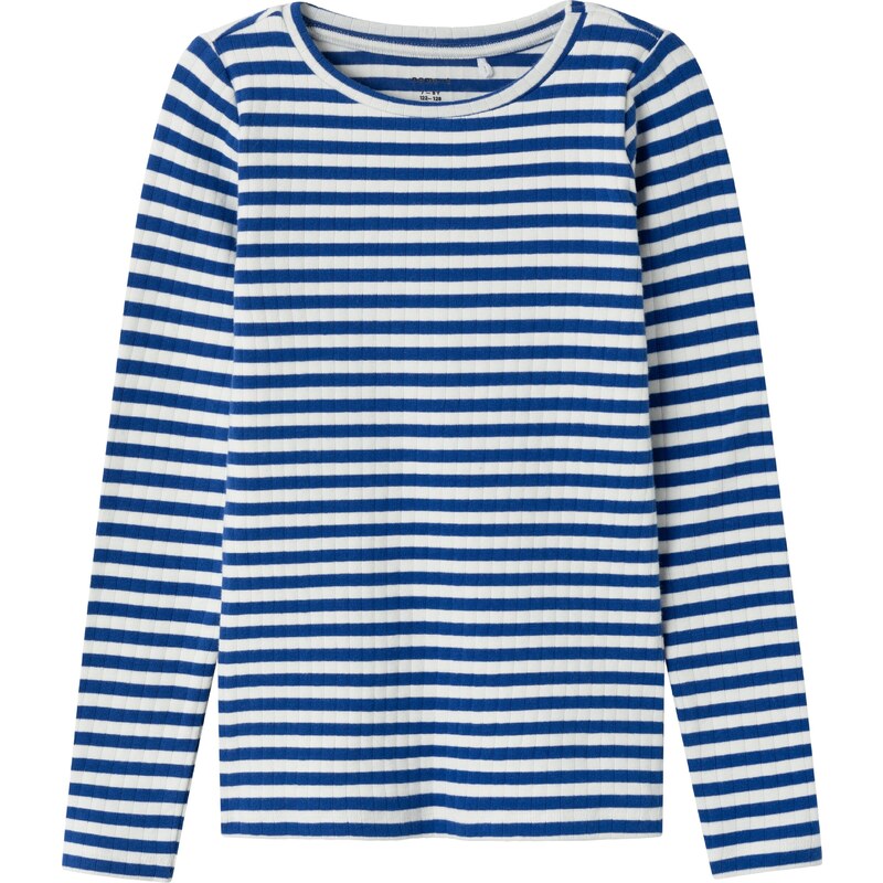 NAME IT Tričko NKFSuraja enciánová / biela 55587194