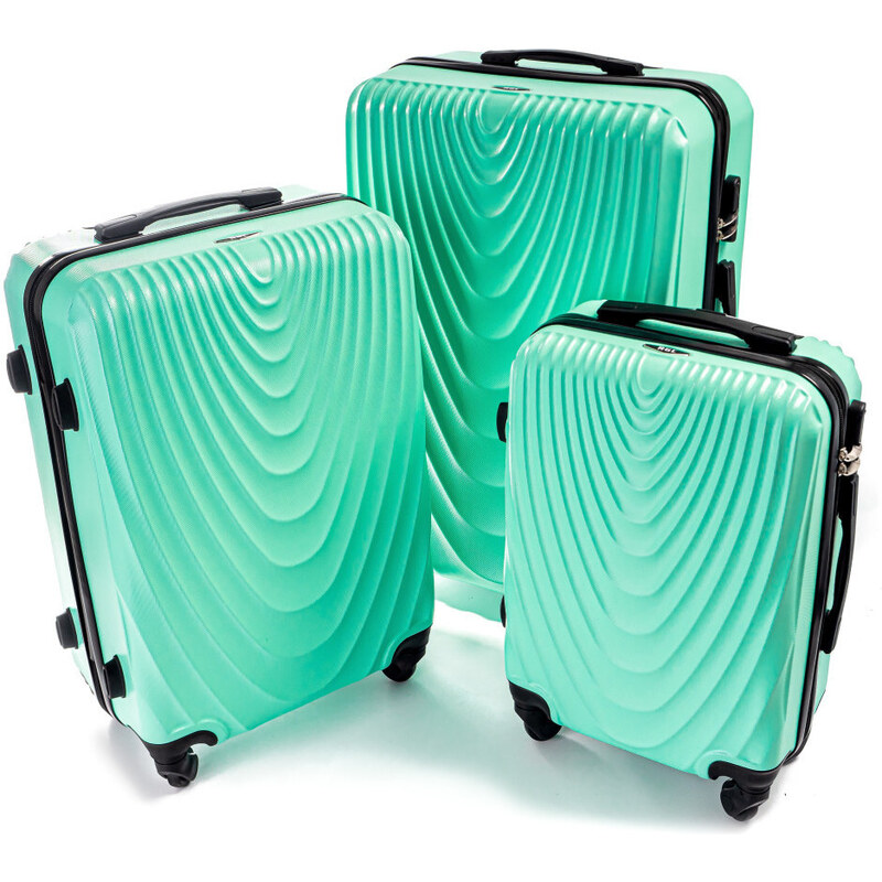 Rogal Zelená sada 3 škrupinových kufrov Motion - veľ. M, L, XL 13342260