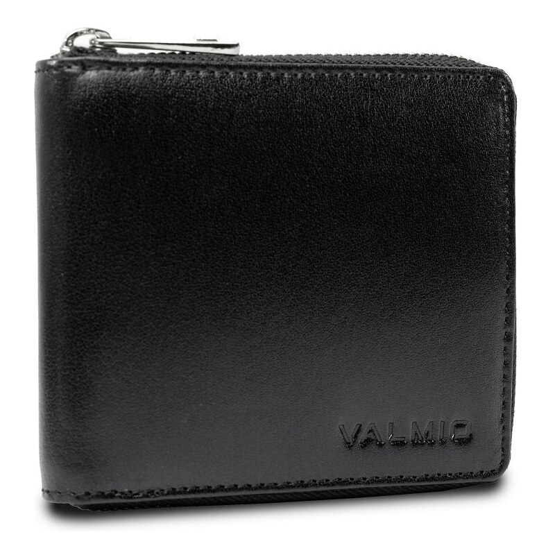 Valmio Kožená Čierna Peňaženka so zapínaním na zips 56049333