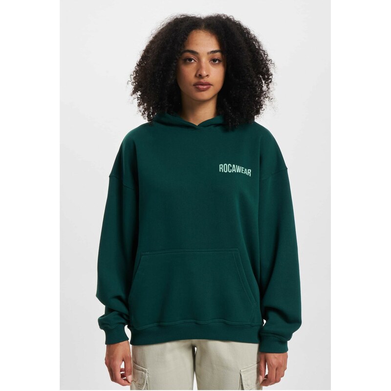 Rocawear Womens Sweatshirt Typo Hoody Green 66578021