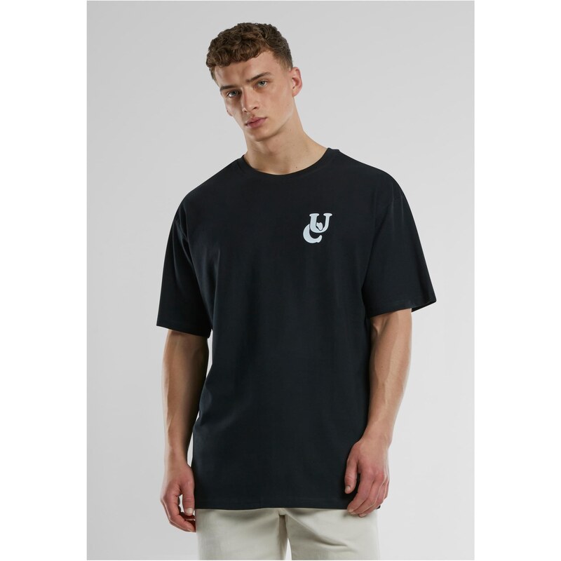 Urban Classics Mens T-shirt UC Weavy Logo Heavy Oversized black 56049764