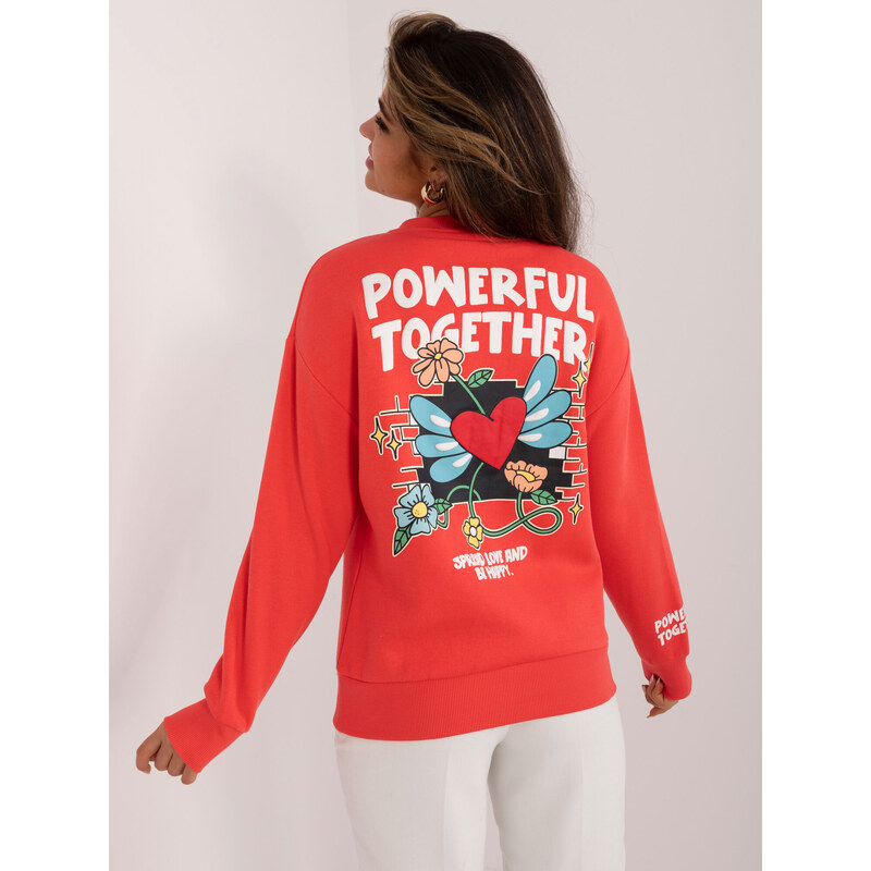 Sublevel Sweatshirt-D10600T02568E-coral 64792514