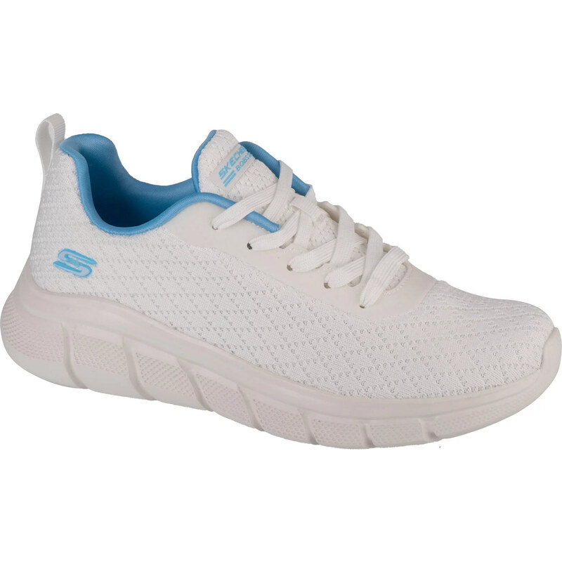 Biele dámske tenisky Skechers Bobs Sport B Flex - Quick Pivot 117328 56217779