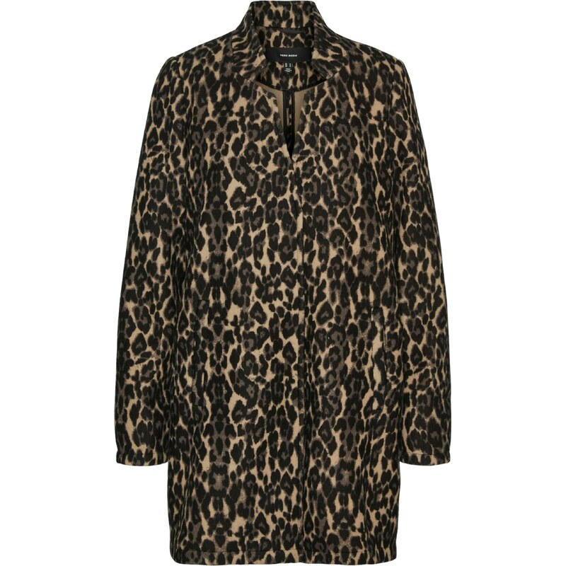VERO MODA Prechodná bunda VMKATRINE čokoládová / kapučíno / čierna 60867369