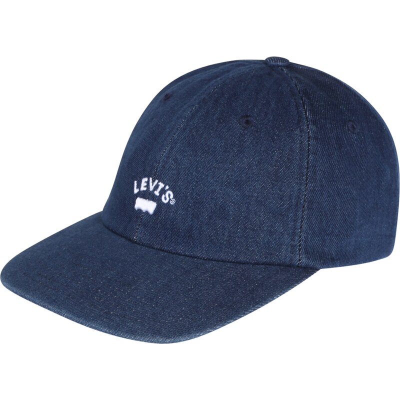 LEVIS Čiapka Lazy Girl modrá denim / biela 56058201