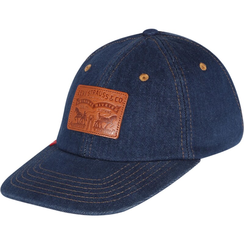 LEVIS Čiapka HERITAGE modrá / hnedá 56058203