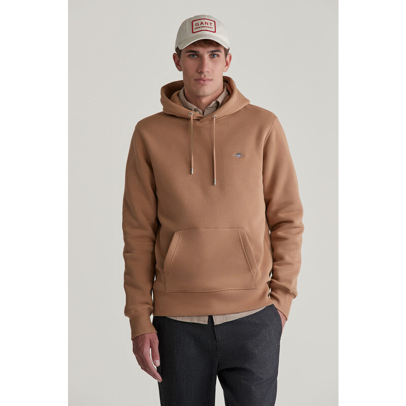 MIKINA GANT REG SHIELD HOODIE WARM KHAKI 56055028