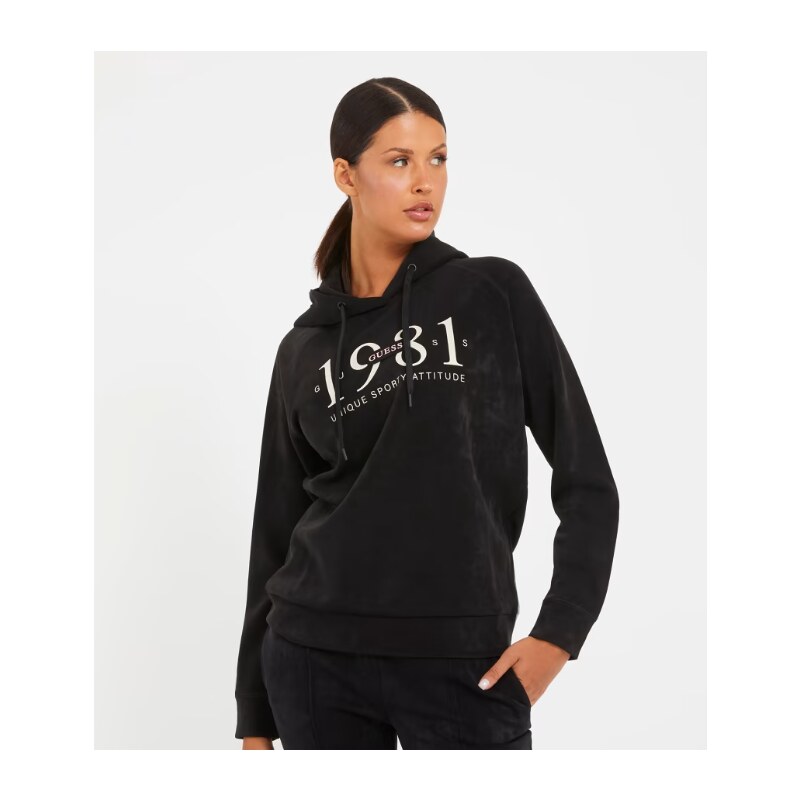 Guess aleta hooded sweatshirt BLACK 47761736