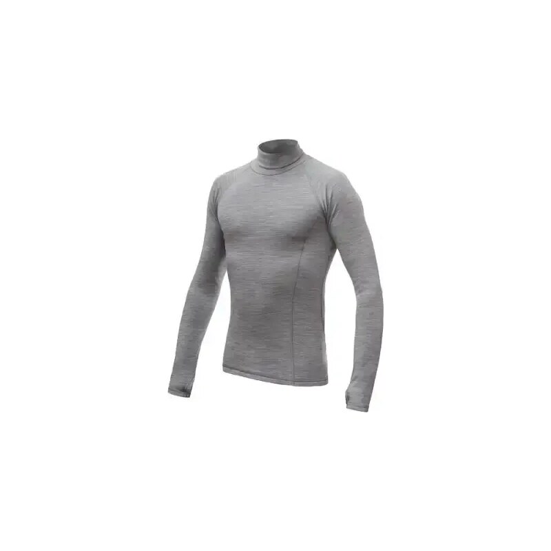 Sensor Merino Bold Neck pánske tričko dlhý rukáv Cool Gray vel. L 48452031