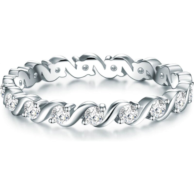 Trilani Prsteň strieborná / priehľadná 66718136