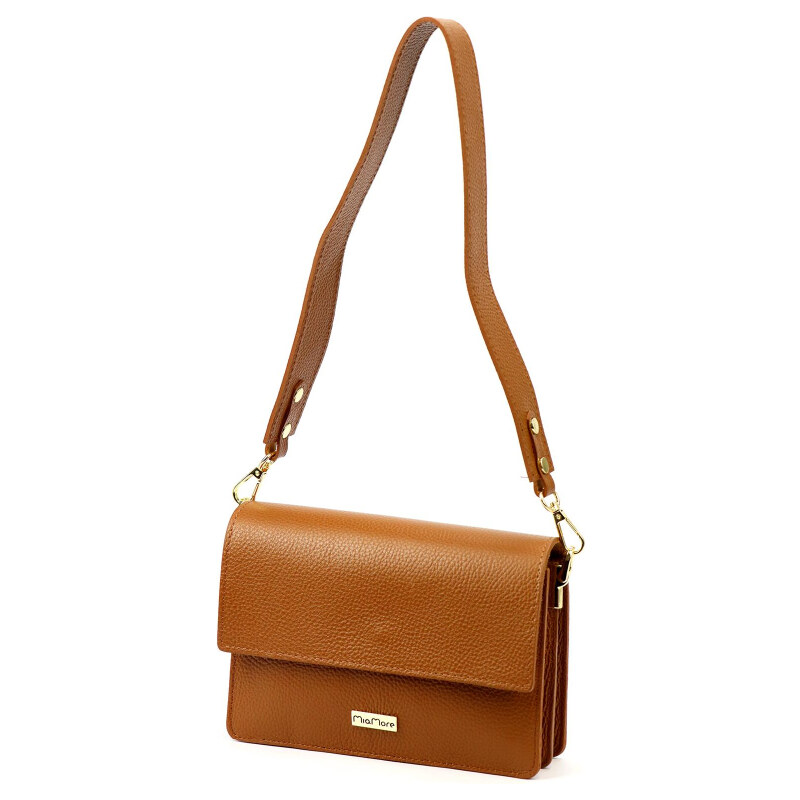 Kožená kabelka MiaMore hnedá KZ54478 62179311