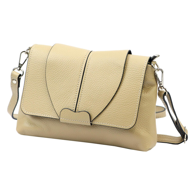 Kožená kabelka Luka béžová KZ54056 62468817