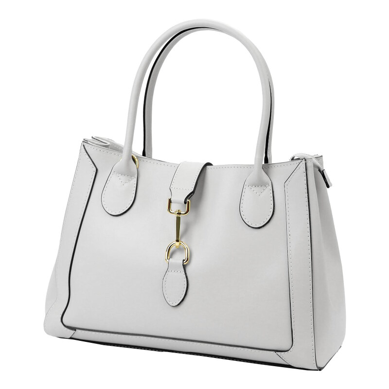 Kožená kabelka Luka sivá KZ53870 62179394