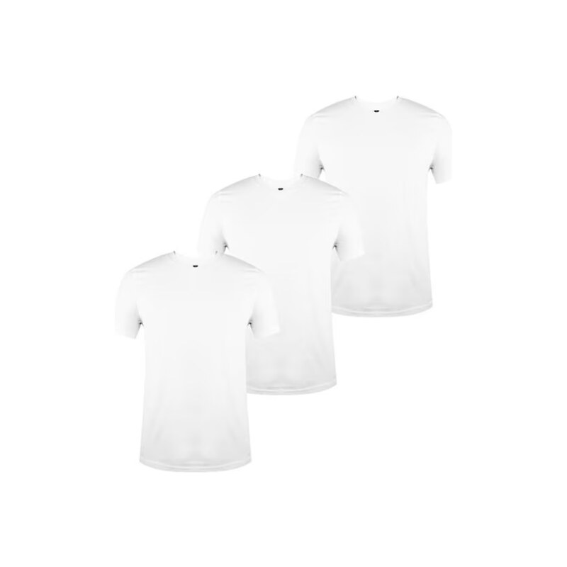 Pánske Tričko Donnay výstrih do V 3 kusy Biele Biela XS 56113646