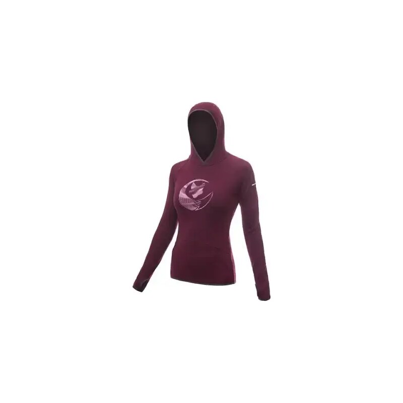 Sensor Merino Upper Fox dámska mikina Port Red vel. S 48451796