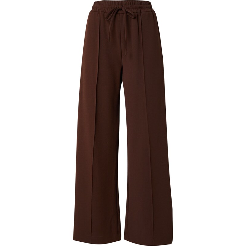 VILA Plisované nohavice VIClua čokoládová 57917110