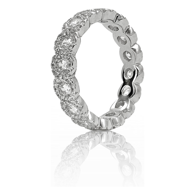 MAJYA Strieborný prsteň SAFFIRA 11024/7 64581973