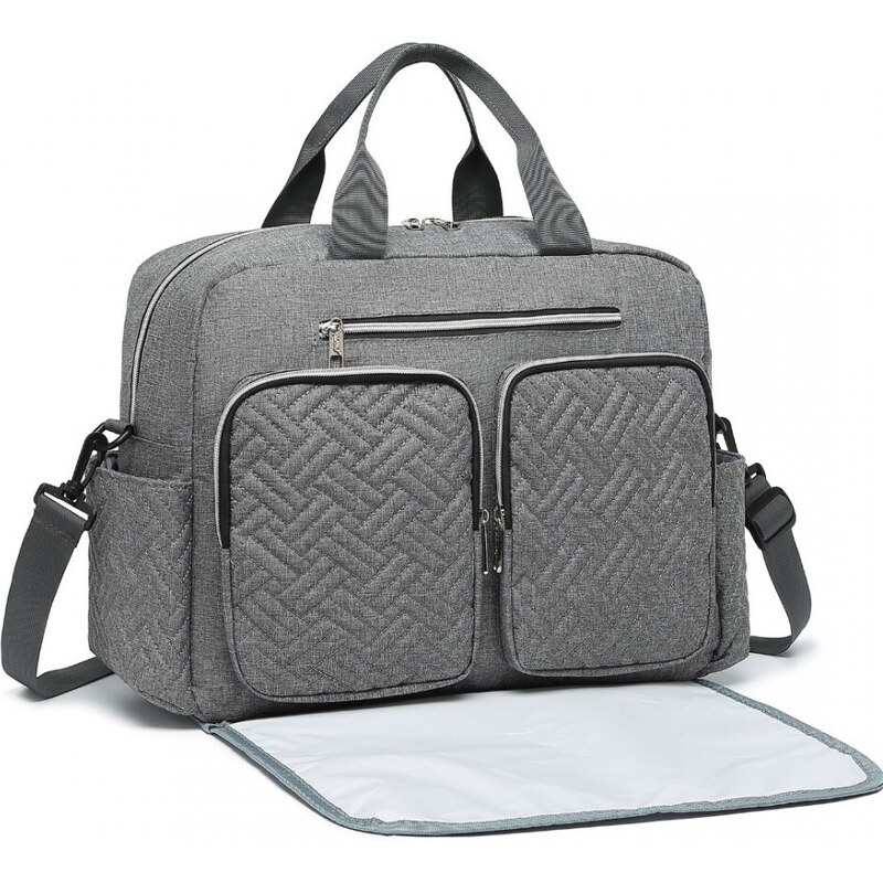 KONO prebaľovacia taška na kočík EQ2411 sivá 62554520