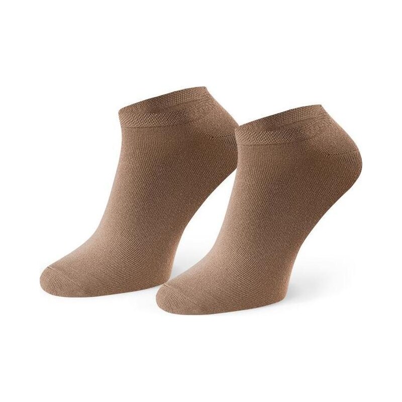 BASIC Béžové pánske členkové bambusové ponožky Art. 094 AD25, BEIGE 56217812