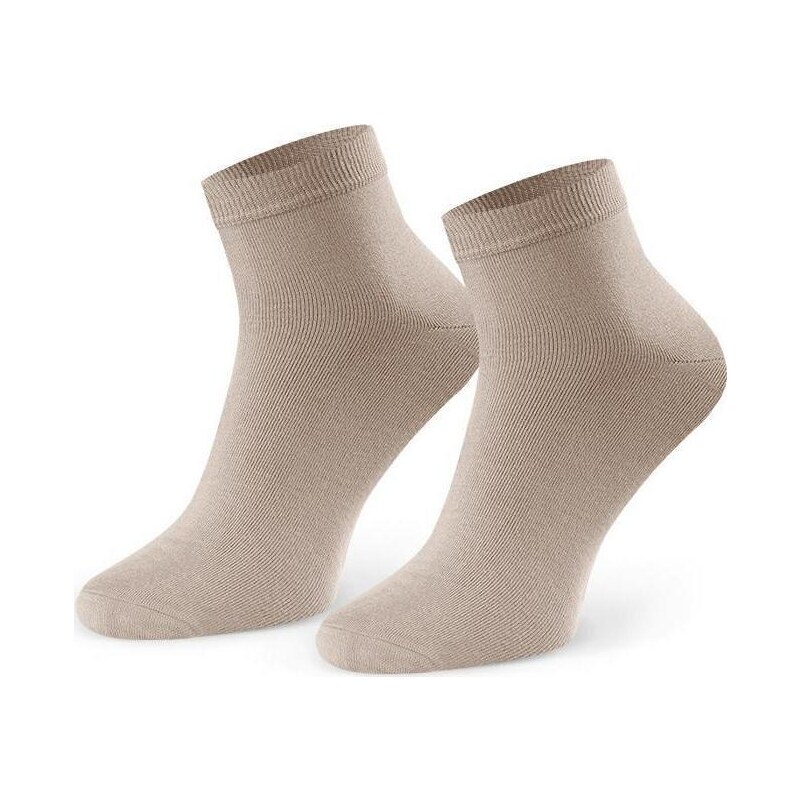 BASIC Béžové pánske bambusové ponožky Art.028 WS001, BEIGE 56217815