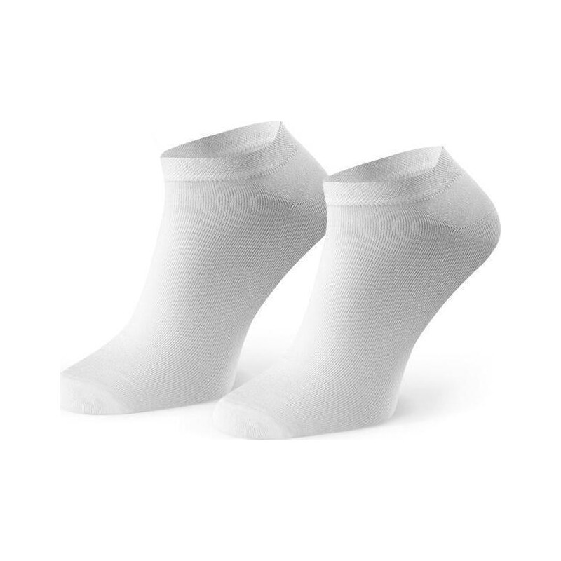 BASIC Biele pánske bambusové ponožky Art. 094 AD28, WHITE 56217821