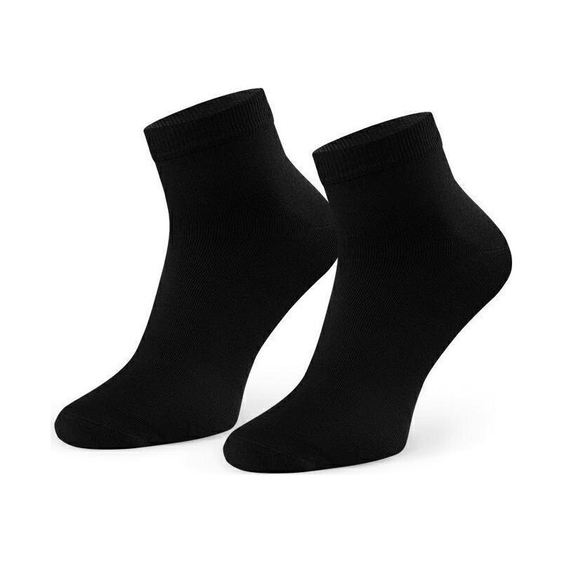 BASIC Čierne pánske bambusové ponožky Art.028 WS005, BLACK 56217833