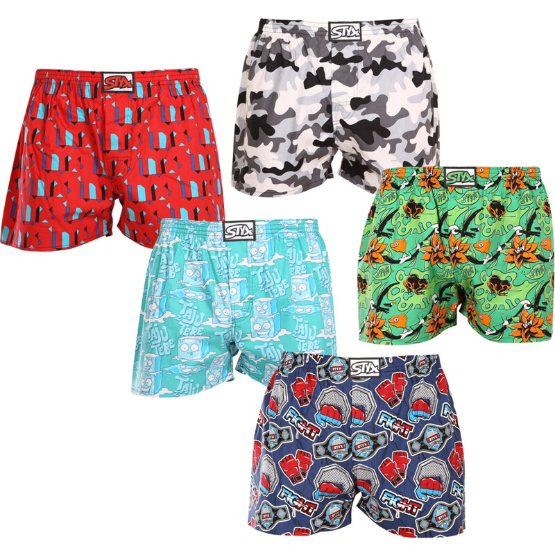5PACK pánske trenky Styx art klasická guma viacfarebné (5A1476779) 56239123
