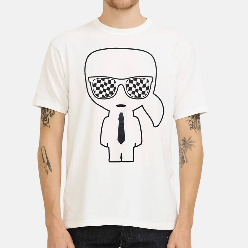 Pánské bílé triko Karl Lagerfeld 55945 56243970
