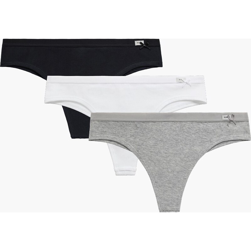 Sada 3 tangá nohavičiek Atlantic 3CLP-005 A3 S-XL 56264954