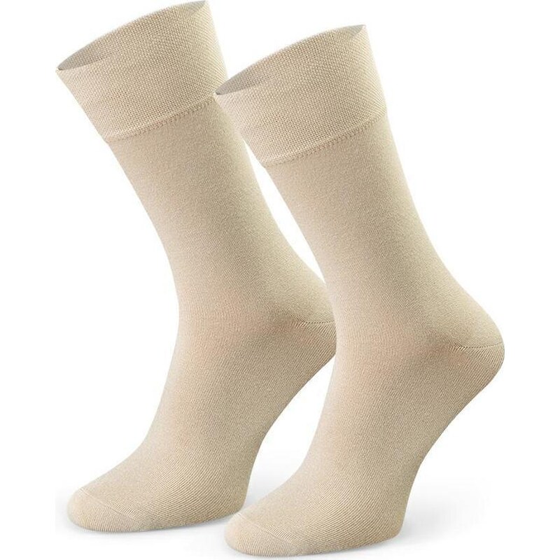 BASIC Béžové pánske bambusové ponožky Art. 086 O13, ECRU 56265054