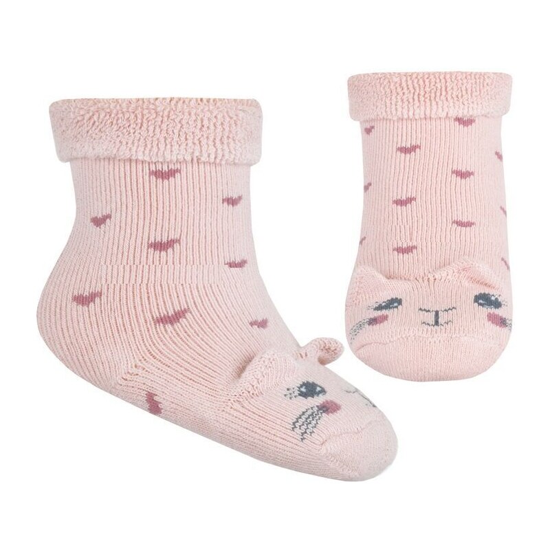 Wola Baby Froté ponožky s uškami MICA Rose 56265334