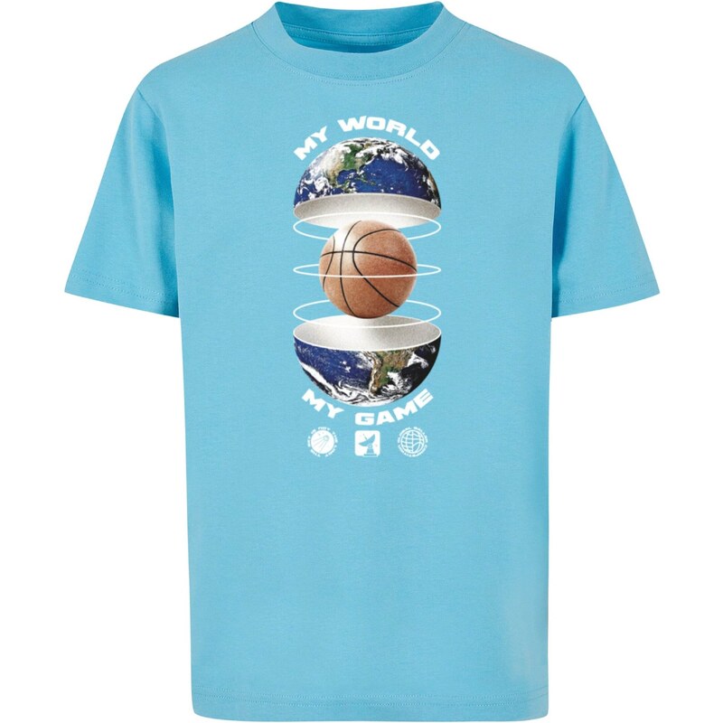 Mister Tee Tričko Ballin World azúrová / zelená / čierna / biela 56269565