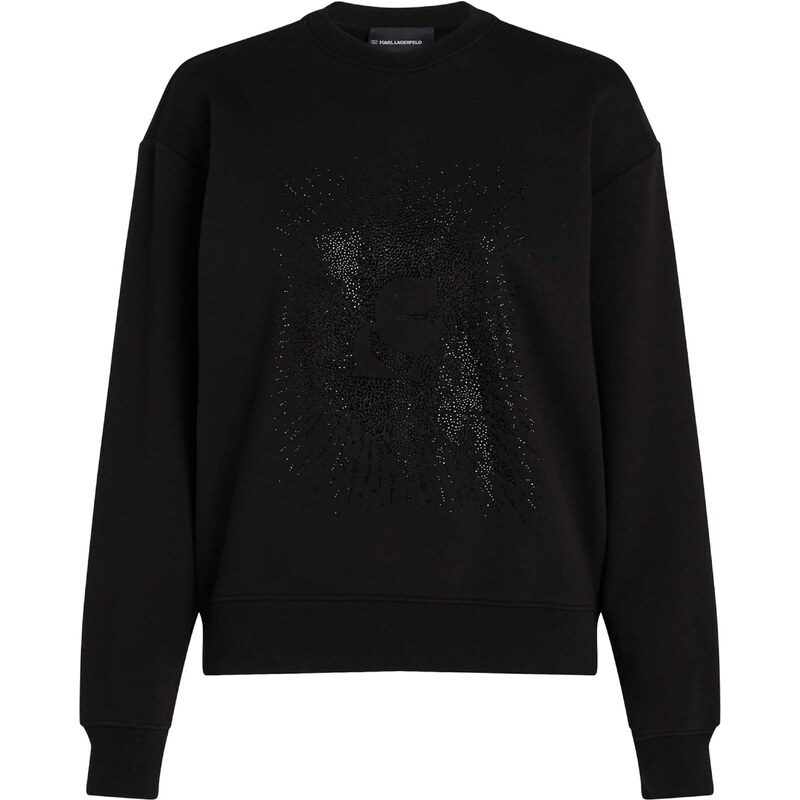 Karl Lagerfeld Mikina Kameo Rhinestone čierna 56269766