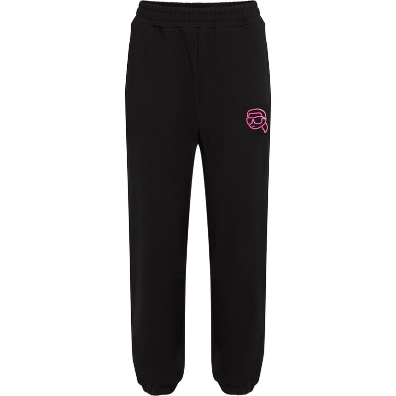 Karl Lagerfeld Nohavice neónovo ružová / čierna 56269770