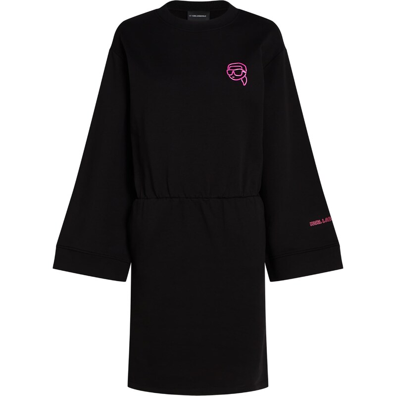 Karl Lagerfeld Šaty IKONIK ružová / čierna 56269773