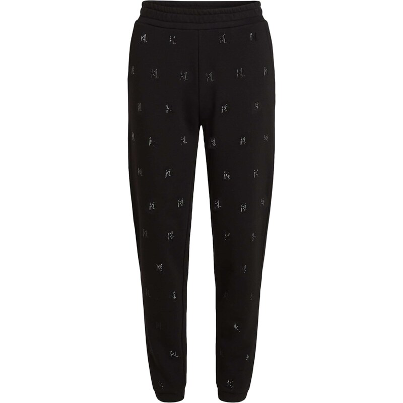 Karl Lagerfeld Nohavice Monogram čierna 56269789