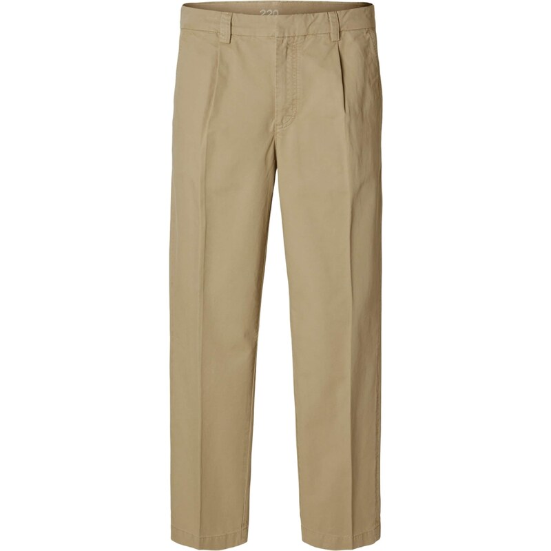 SELECTED Plisované nohavice tmavobéžová 57221618