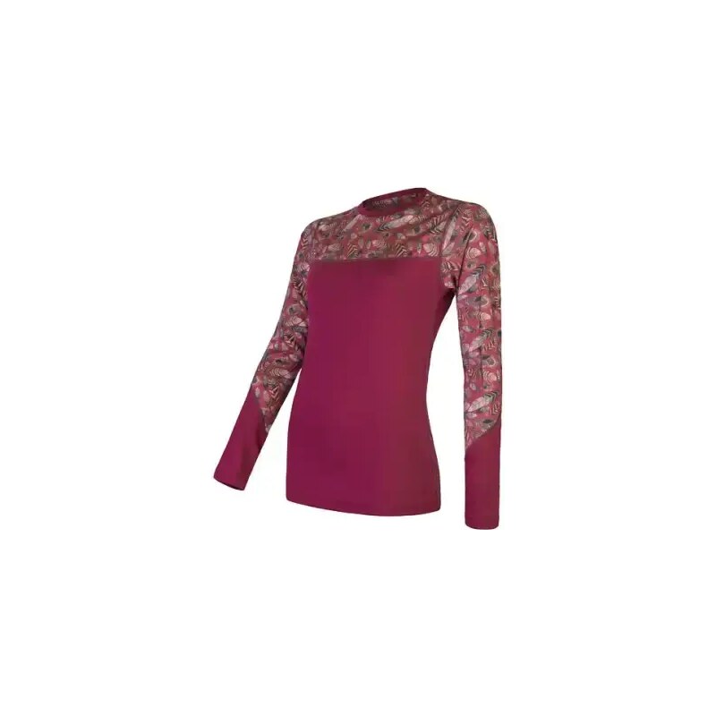 Sensor Senzor Merino Impress dámske tričko dlhý rukáv Lilla/Feather 48477298