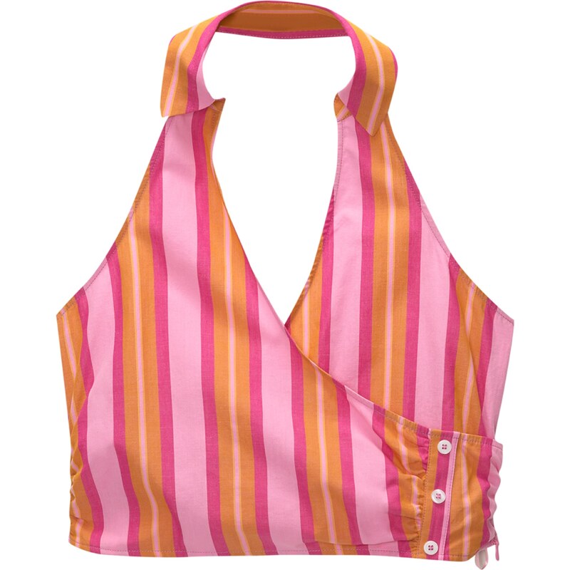 Pull&Bear Top mandarínková / ružová / tmavoružová 57018041