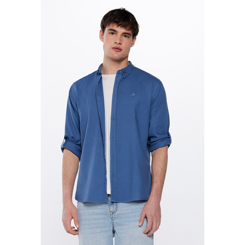 SPRINGFIELD Pánska textúrovaná farebná košeľa 56279479