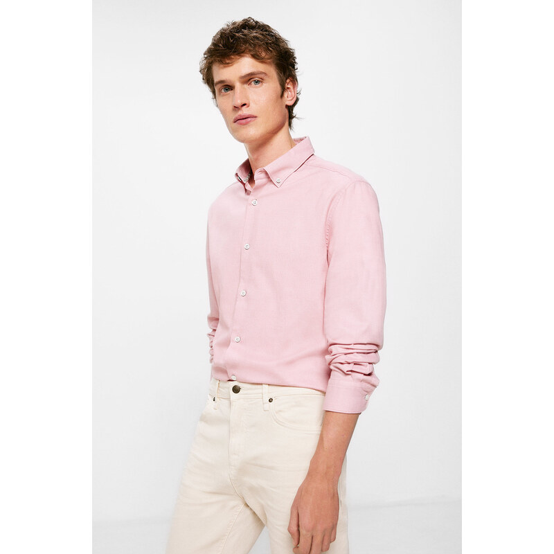 SPRINGFIELD Pánska textúrovaná farebná košeľa 56279514