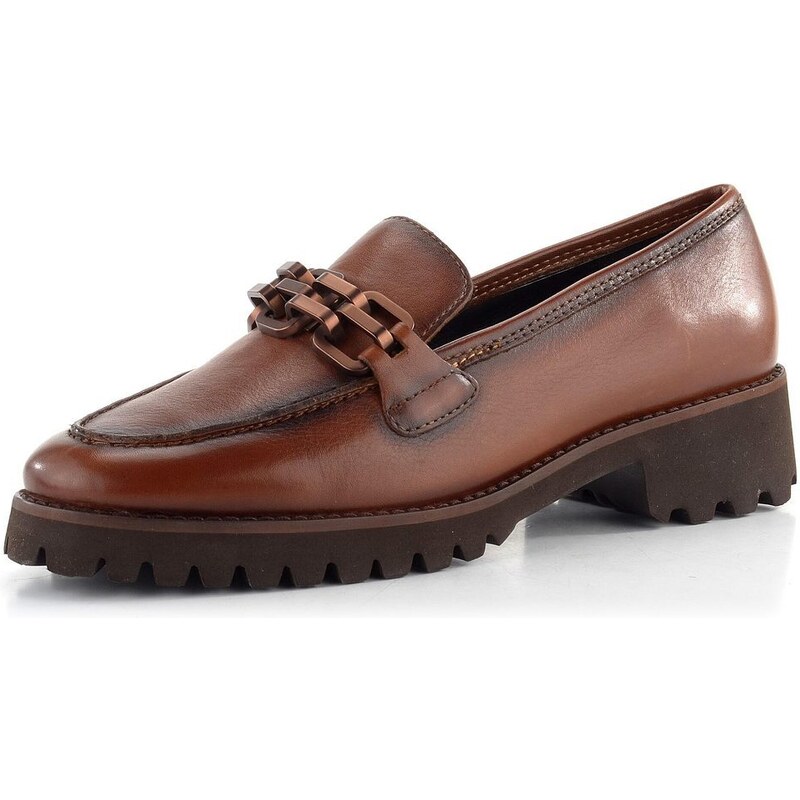 Ara užšie kožené mokasíny Kent Cognac 12-31241-09 62752119